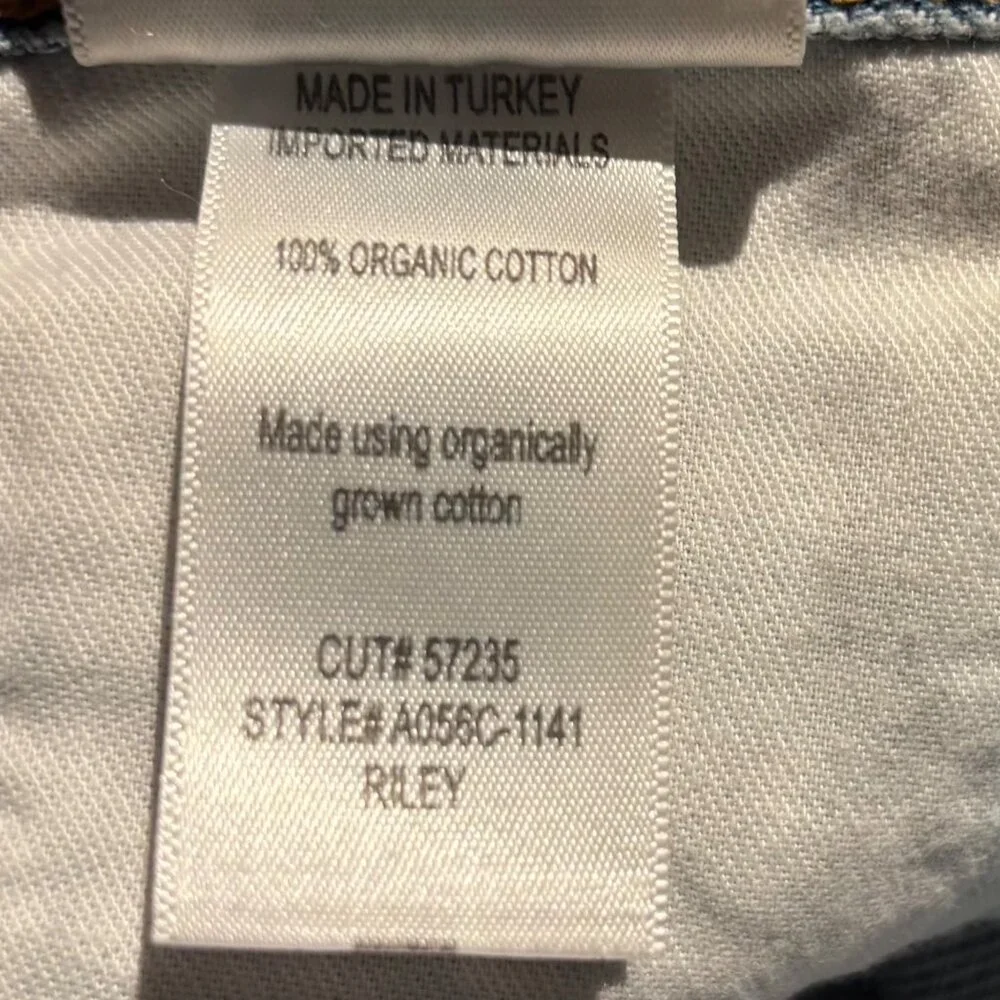 Agolde Riley High Rise Straight Crop Jeans Size 27 - Picture 6 of 8